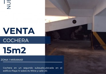 VENTA DE COCHERA ZONA 1 
